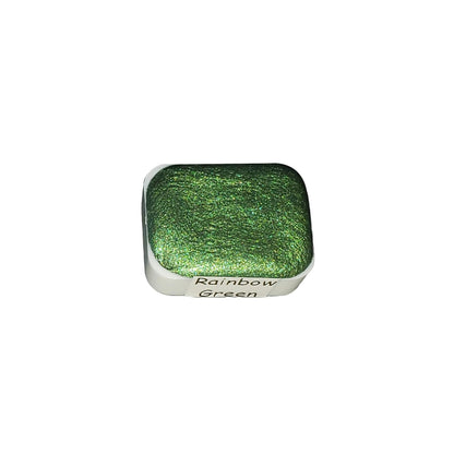 Green *Rainbow Series* Handmade Metallic Watercolour Paint
