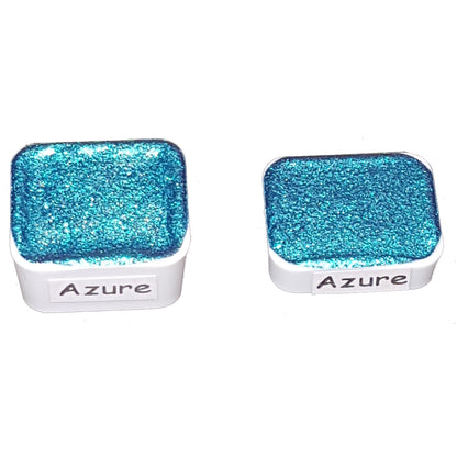 Ocean Series - Azure - Chameleon Handmade Watercolour Paint - Metallic Glitter Color Shifting Holographic