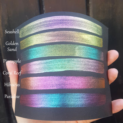 Pineapple - Chameleon Handmade Watercolour Paint - Metallic Glitter Color Shifting Holographic