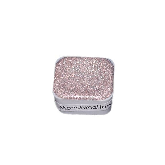 Marshmallow *Limited Edition* Chameleon + Holo Handmade Watercolour Paint - Half Pan - Chrome Metallic Color Shift Paint