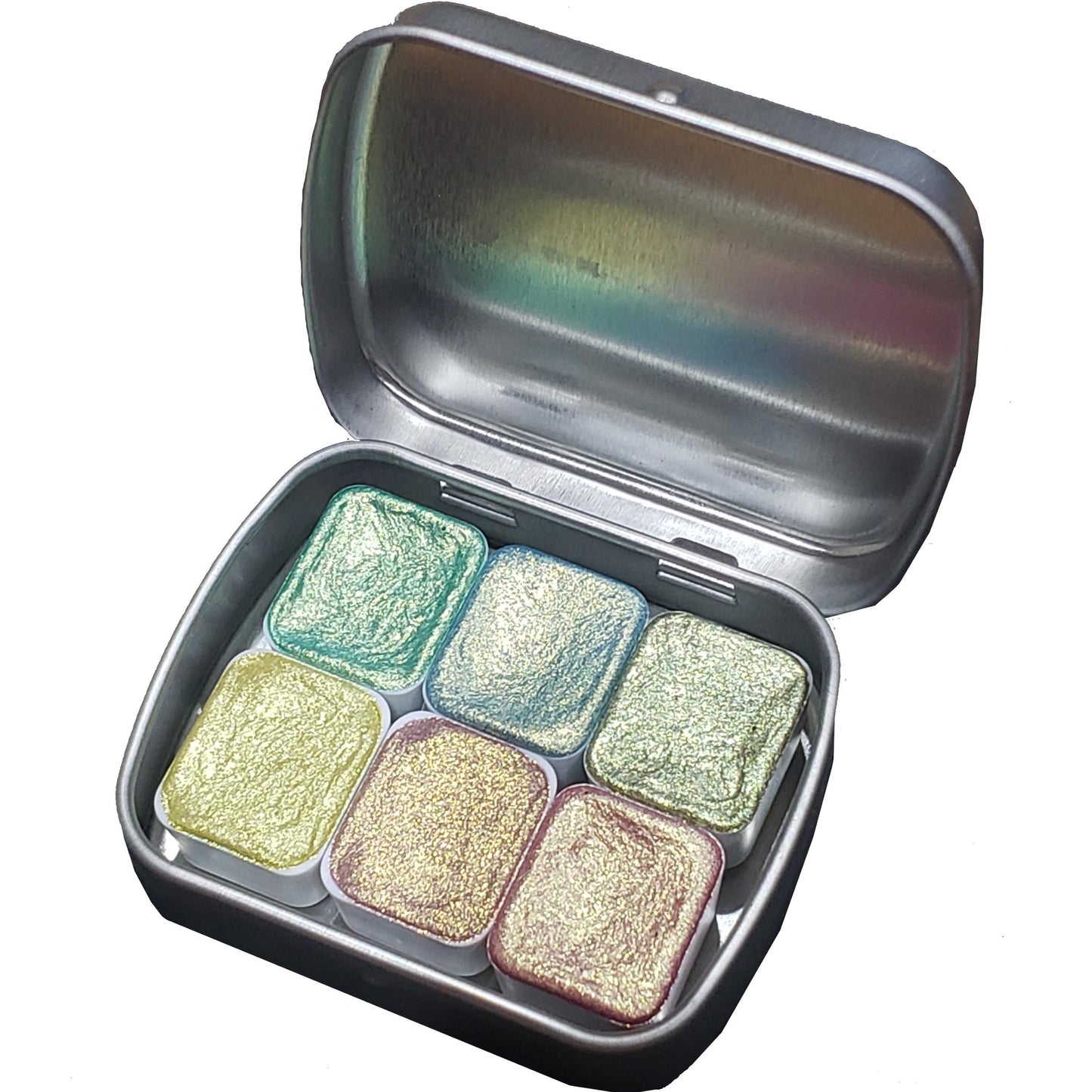 Fairy Series Vol 2 *Half Pan* Handmade Watercolour Palette - Gold Shift Chameleon Paint