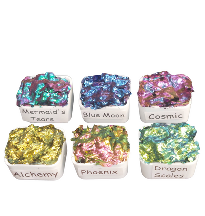 Mystical Series - Quarter Pan - *Flaky* Chameleon Watercolour Paint  Set (Copy)
