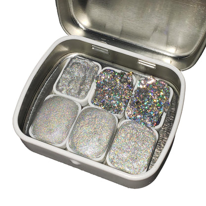 Holographic Series * Quarter Pan* Handmade Holo Watercolour Paint - Artist Palette Set