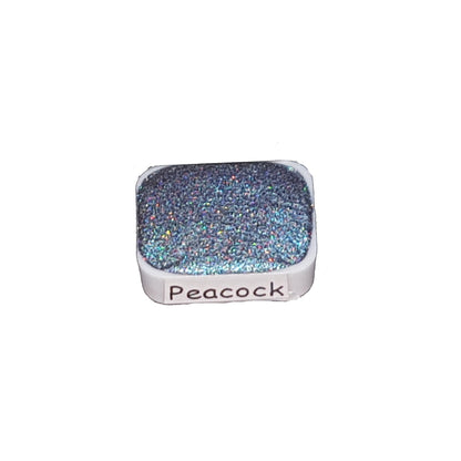 Peacock - Nature Series - Holo Chameleon Handmade Watercolour Paint Metallic Glitter Color Shift
