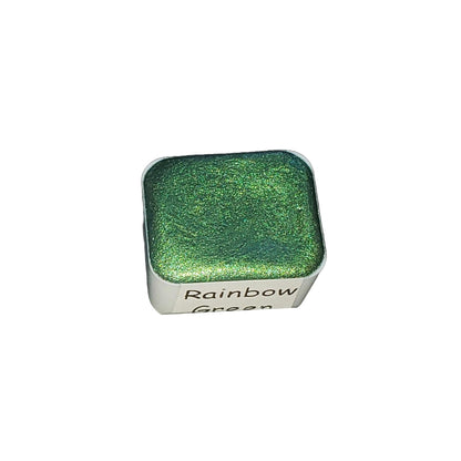 Green *Rainbow Series* Handmade Metallic Watercolour Paint