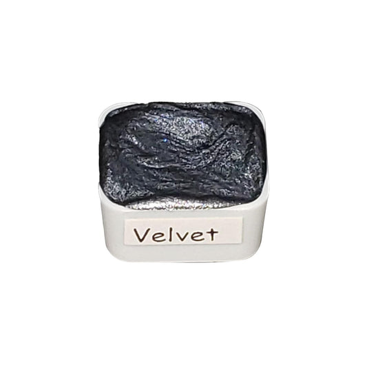 Gothic Series - Velvet - Black Chameleon Handmade Watercolour Paint Metallic Color Shift
