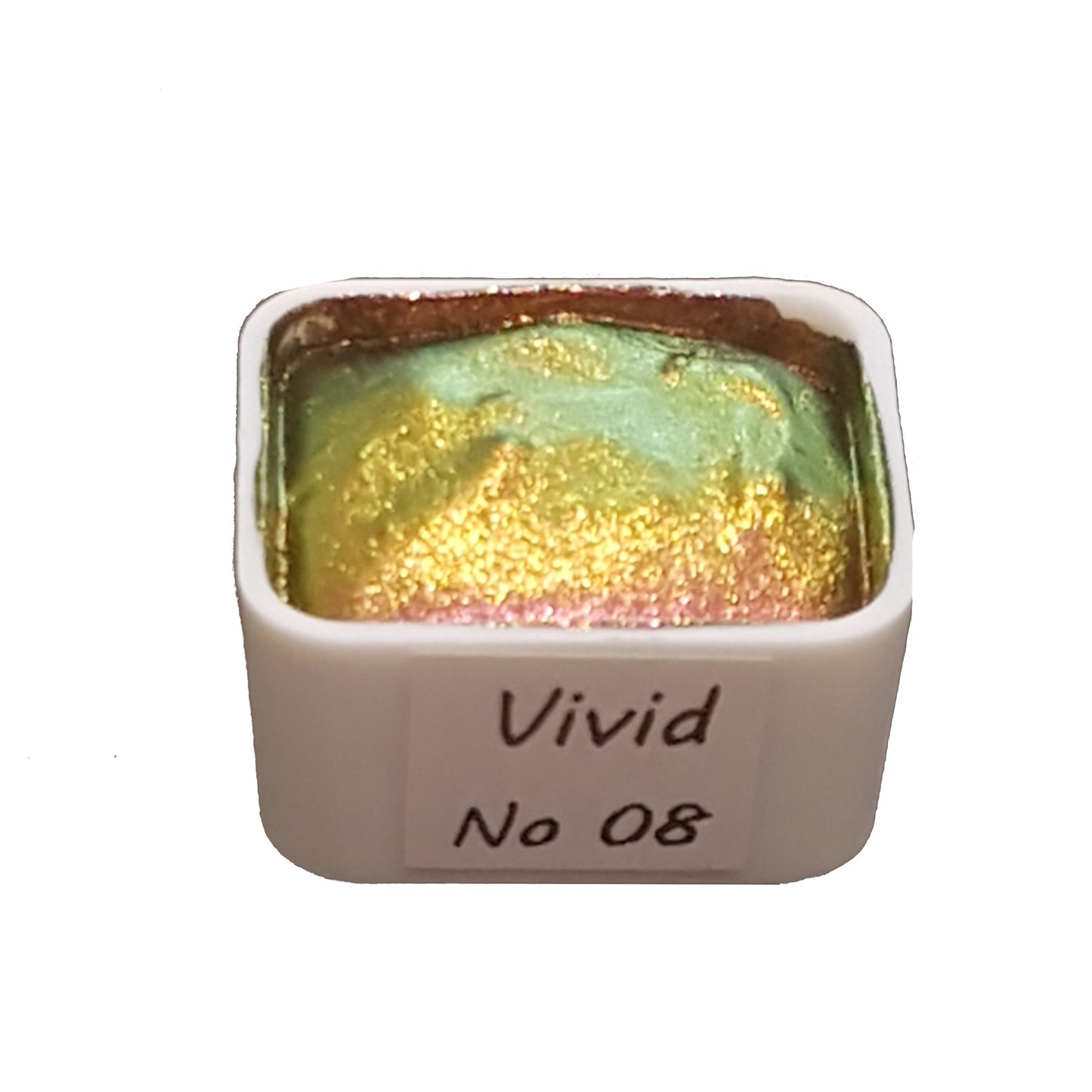 Vivid Series No 08 - Supershift Chameleon Handmade Watercolour Paint - Metallic Glitter Shimmer Calligraphy