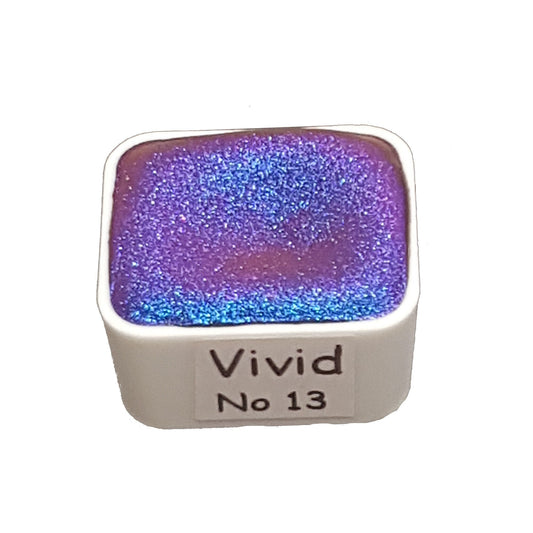 Vivid Series No 13 - Supershift Chameleon Handmade Watercolour Paint - Metallic Glitter Shimmer Calligraphy