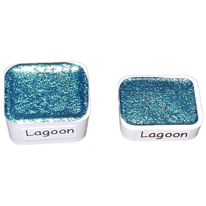 Ocean Series - Lagoon - Chameleon Handmade Watercolour Paint - Metallic Glitter Color Shifting Holographic