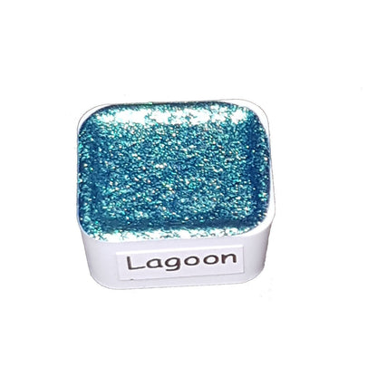 Ocean Series - Lagoon - Chameleon Handmade Watercolour Paint - Metallic Glitter Color Shifting Holographic