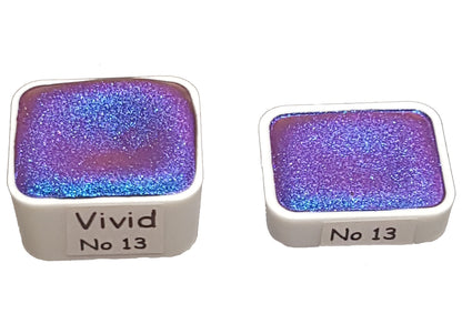 Vivid Series No 13 - Supershift Chameleon Handmade Watercolour Paint - Metallic Glitter Shimmer Calligraphy