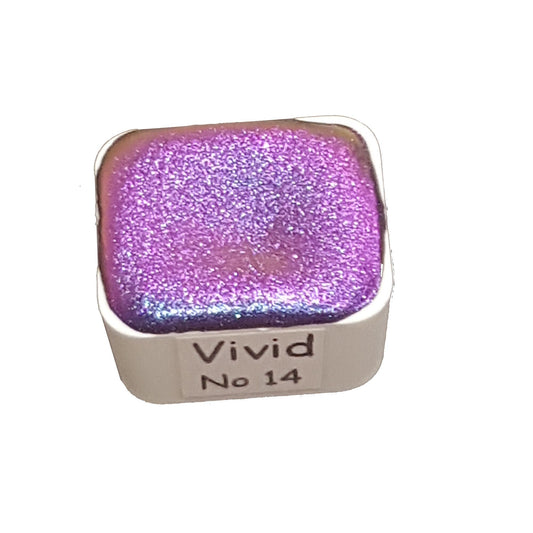 Vivid Series No 14 - Supershift Chameleon Handmade Watercolour Paint - Metallic Glitter Shimmer Calligraphy