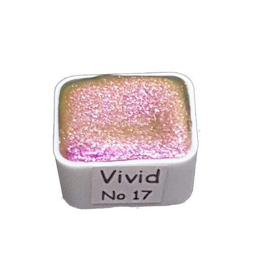 Vivid Series No 17 - Supershift Chameleon Handmade Watercolour Paint - Metallic Glitter Shimmer Calligraphy