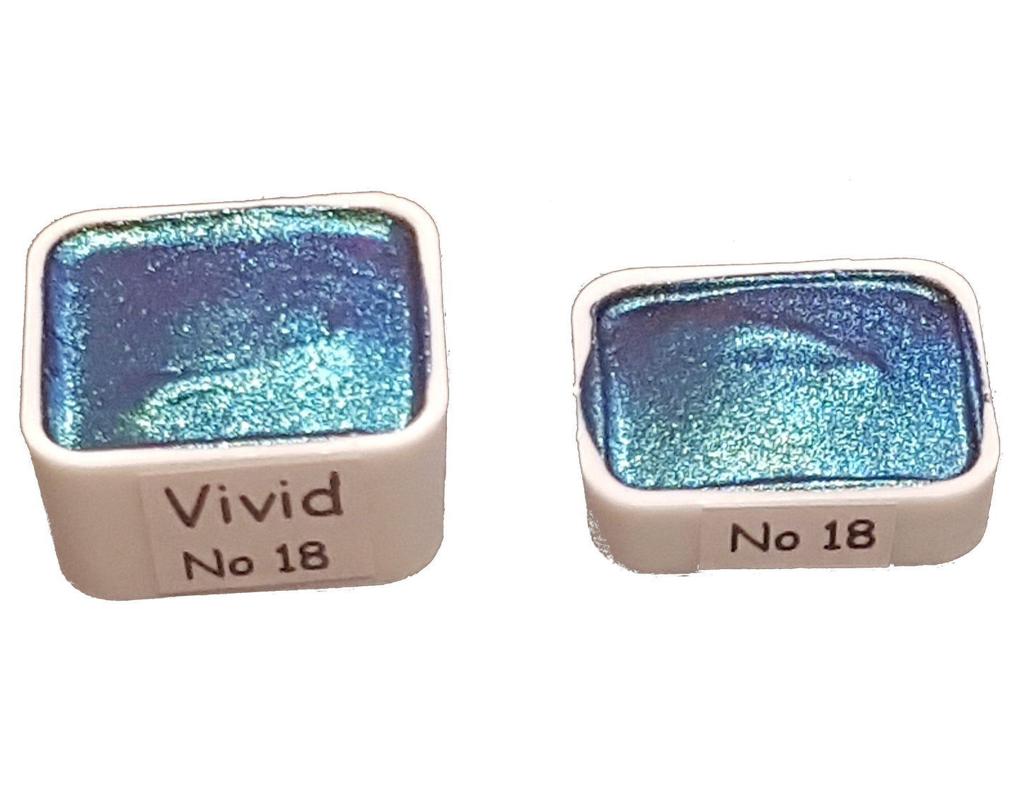 Vivid Series No 18 - Supershift Chameleon Handmade Watercolour Paint - Metallic Glitter Shimmer Calligraphy