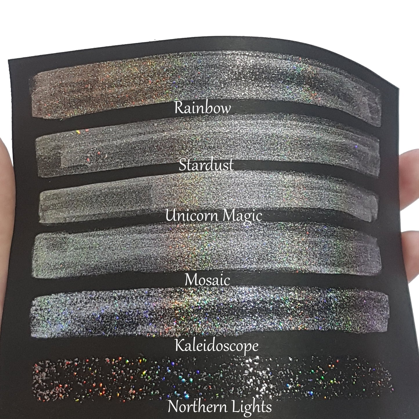 Northern Lights - Handmade Holographic Watercolour Paint - Metallic Glitter Shiny Pearlescent Holo Chrome Shimmer