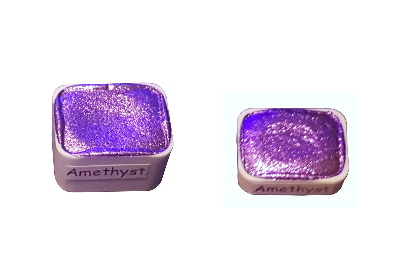 Amethyst *Gemstone Series* Handmade Chrome Watercolour Paint - Metallic Glitter Holo Shimmer