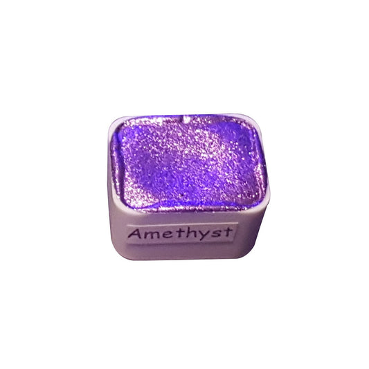 Amethyst *Gemstone Series* Handmade Chrome Watercolour Paint - Metallic Glitter Holo Shimmer