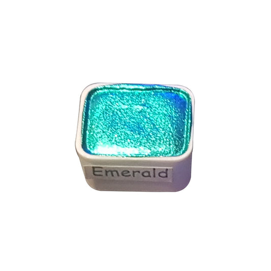 Emerald *Gemstone Series* Handmade Chrome Watercolour Paint - Metallic Glitter Holo Shimmer