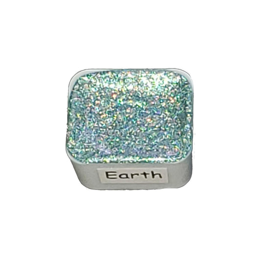 Planet Series - Earth - Chameleon + Holo Handmade Watercolour Paint Metallic Color Shift