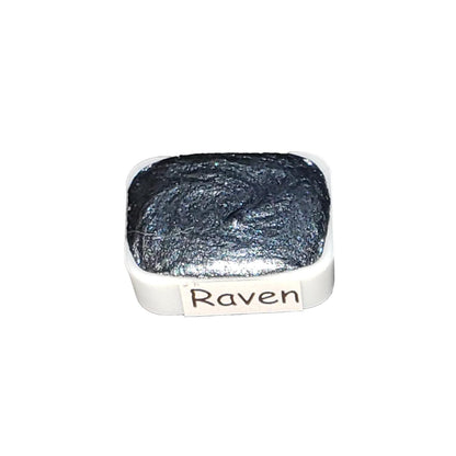 Gothic Series - Raven - Black Chameleon Handmade Watercolour Paint Metallic Color Shift