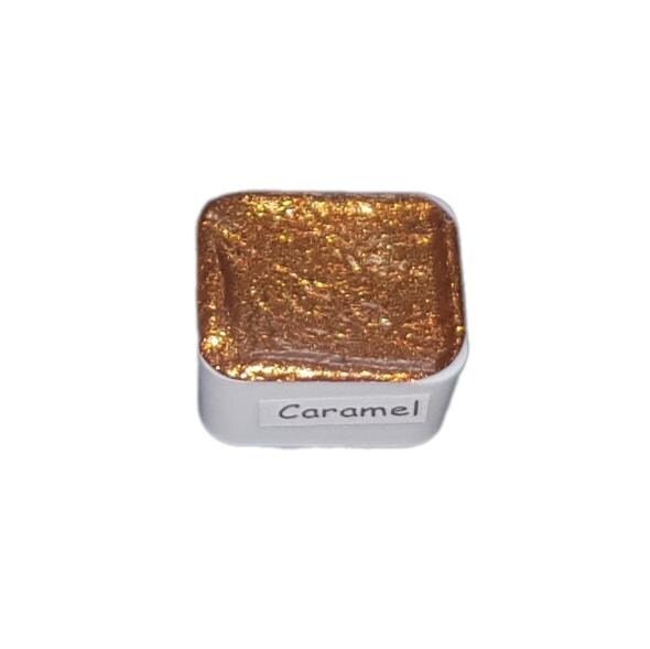 Caramel *Golden Series* Handmade Gold Chrome Watercolour Paint - Metallic Glitter Shimmer