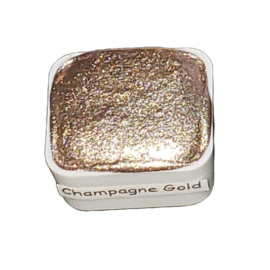Champagne Gold *Pastel Series* Handmade Chrome Metallic Watercolour Paint