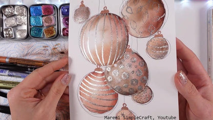 Reflection *Mirror Series* Handmade Silver Chrome Watercolour Paint - Metallic Glitter Holo Shimmer