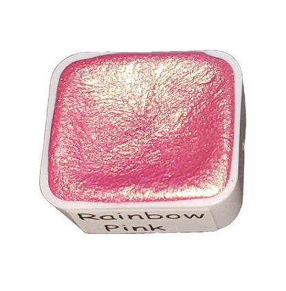 Pink *Rainbow Series* Handmade Metallic Watercolour Paint