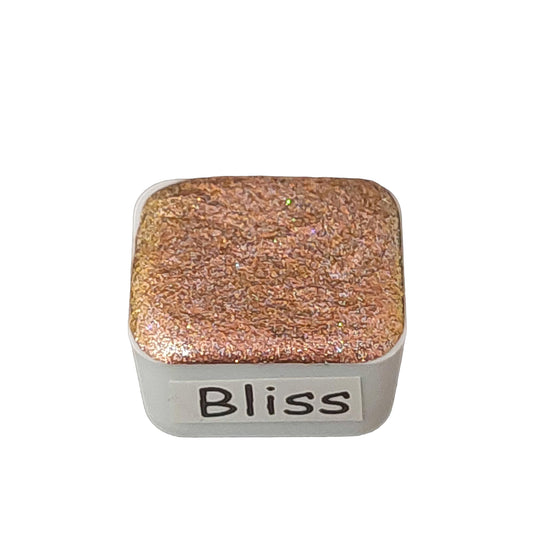 Bliss *Limited Edition* Chameleon + Holo Handmade Watercolour Paint - Half Pan - Metallic Paint