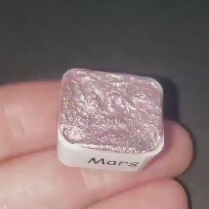 Planet Series - Mars - Chameleon + Holo Handmade Watercolour Paint Metallic Color Shift