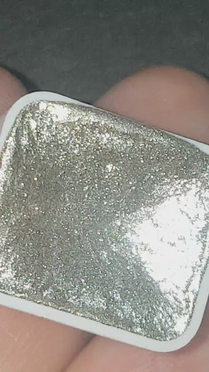 Luminous *Mirror Series* Handmade Silver Chrome Watercolour Paint - Metallic Glitter Holo Shimmer
