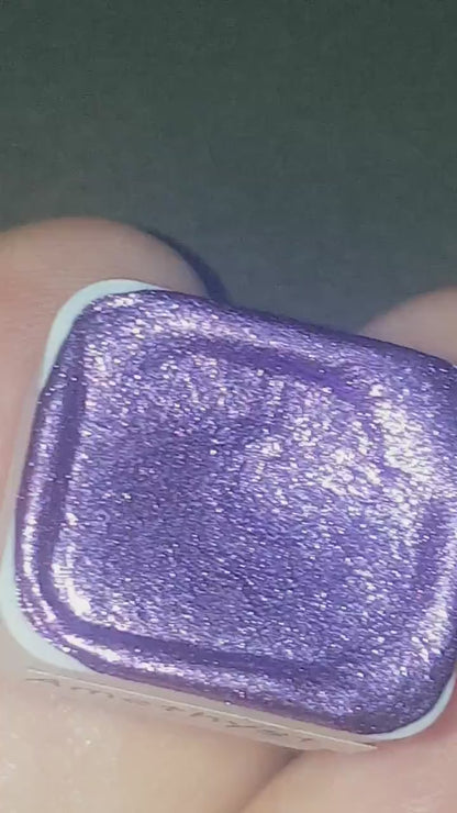 Amethyst *Gemstone Series* Handmade Chrome Watercolour Paint - Metallic Glitter Holo Shimmer