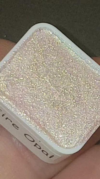 Fire Opal - Chameleon Handmade Watercolour Paint - Metallic Glitter Color Shifting Holographic
