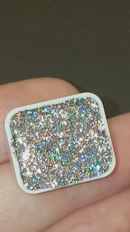 Northern Lights - Handmade Holographic Watercolour Paint - Metallic Glitter Shiny Pearlescent Holo Chrome Shimmer