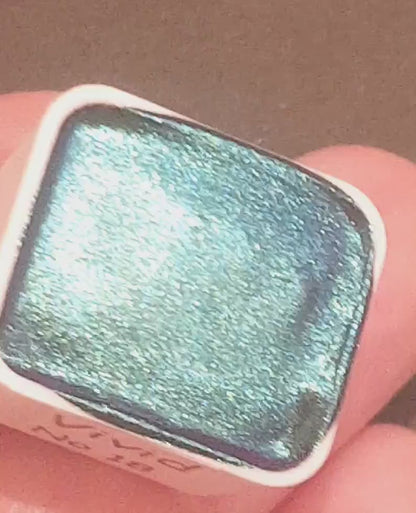 Vivid Series No 18 - Supershift Chameleon Handmade Watercolour Paint - Metallic Glitter Shimmer Calligraphy